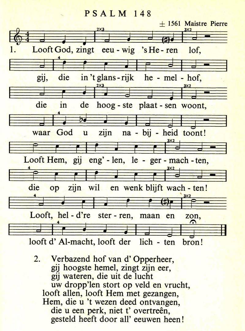 Pagina uit een psalmboek (1938).